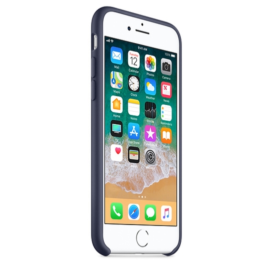 Чохол Apple Silicone Case for iPhone 8 Midnight Blue* - ціна, характеристики, відгуки, розстрочка, фото 5