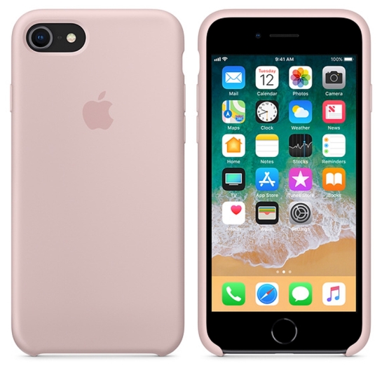 Чохол Apple Silicone Case for iPhone 8 Pink Sand* - ціна, характеристики, відгуки, розстрочка, фото 4