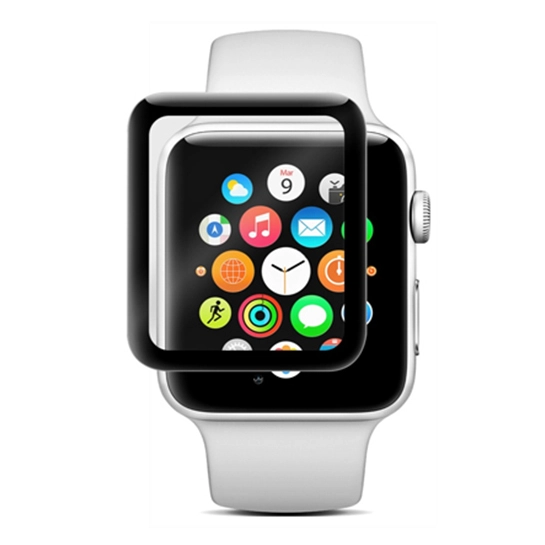 Стекло Tempered Glass Full Glue 3D for Apple Watch 42mm Black