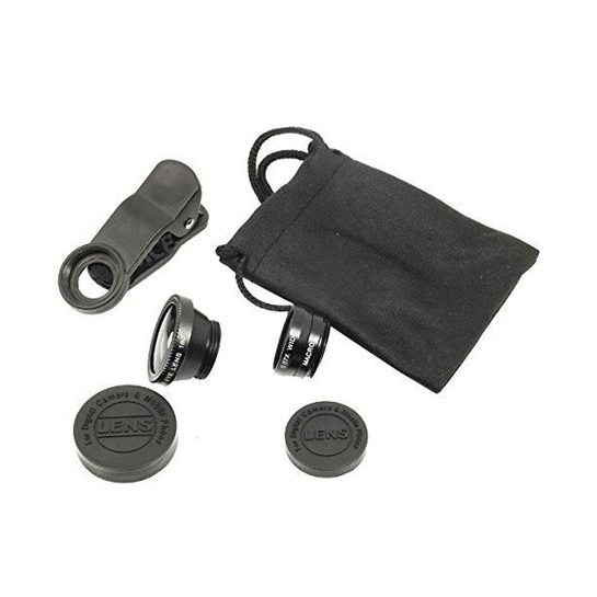 Объектив Universal Clip Fish Eye 180°/Wide 0.67x/Macro Lens for Mobile Phone Black/Black* - цена, характеристики, отзывы, рассрочка, фото 3