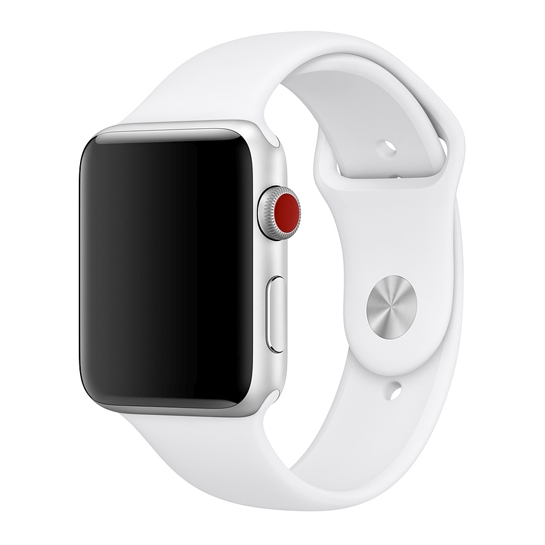 Ремінець Apple Sport Band for Apple Watch 42mm/44mm White - ціна, характеристики, відгуки, розстрочка, фото 1