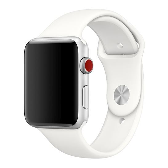Ремінець Apple Sport Band for Apple Watch 42mm/44mm Soft White - ціна, характеристики, відгуки, розстрочка, фото 1