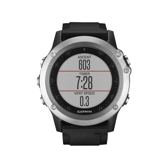 Спортивний годинник Garmin Fenix 3 HR GPS Silver with Black Silicone Band - ціна, характеристики, відгуки, розстрочка, фото 6