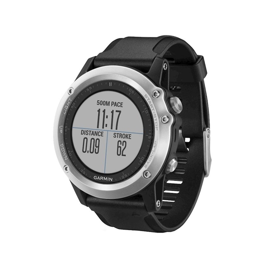 Спортивний годинник Garmin Fenix 3 HR GPS Silver with Black Silicone Band - ціна, характеристики, відгуки, розстрочка, фото 3