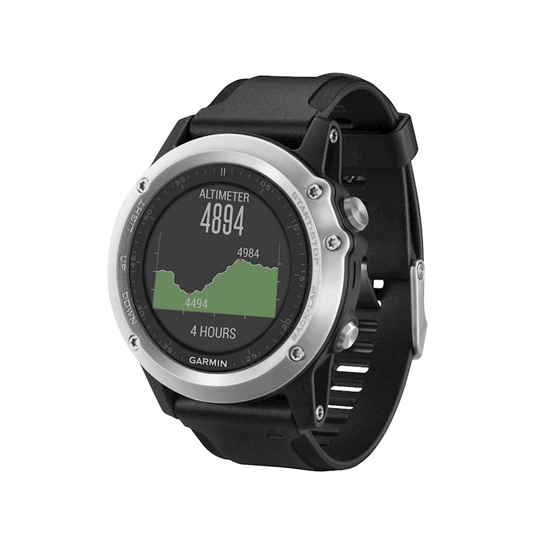 Спортивний годинник Garmin Fenix 3 HR GPS Silver with Black Silicone Band - ціна, характеристики, відгуки, розстрочка, фото 4