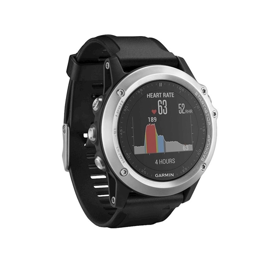 Спортивний годинник Garmin Fenix 3 HR GPS Silver with Black Silicone Band - ціна, характеристики, відгуки, розстрочка, фото 5