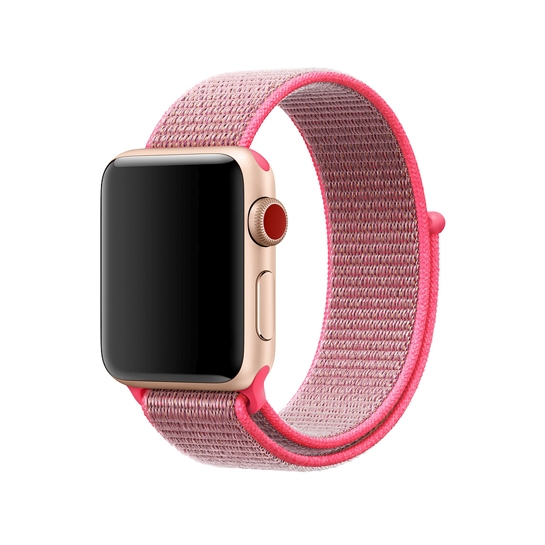 Ремінець Apple Sport Loop for Apple Watch 38mm/40mm Hot Pink - ціна, характеристики, відгуки, розстрочка, фото 1
