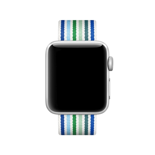 Ремешок Woven Nylon Band for Apple Watch 38mm/40mm Blue Stripe - цена, характеристики, отзывы, рассрочка, фото 2