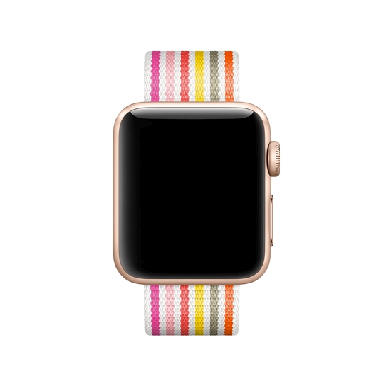 Ремешок Woven Nylon Band for Apple Watch 38mm/40mm Pink Stripe - цена, характеристики, отзывы, рассрочка, фото 2