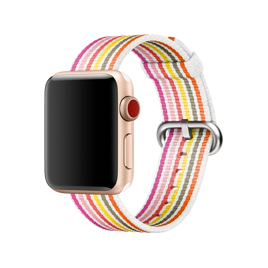 Ремінець Woven Nylon Band for Apple Watch 38mm/40mm Pink Stripe