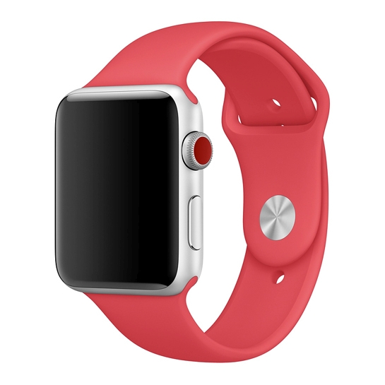 Ремінець Apple Sport Band for Apple Watch 42mm/44mm Red Raspberry - ціна, характеристики, відгуки, розстрочка, фото 1
