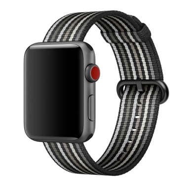 Ремешок Woven Nylon Band for Apple Watch 42mm/44mm Black Stripe - цена, характеристики, отзывы, рассрочка, фото 1
