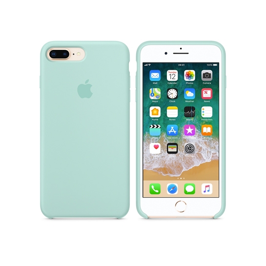 Чехол Apple Silicone Case for iPhone 8 Plus/7 Plus Marine Green - цена, характеристики, отзывы, рассрочка, фото 2