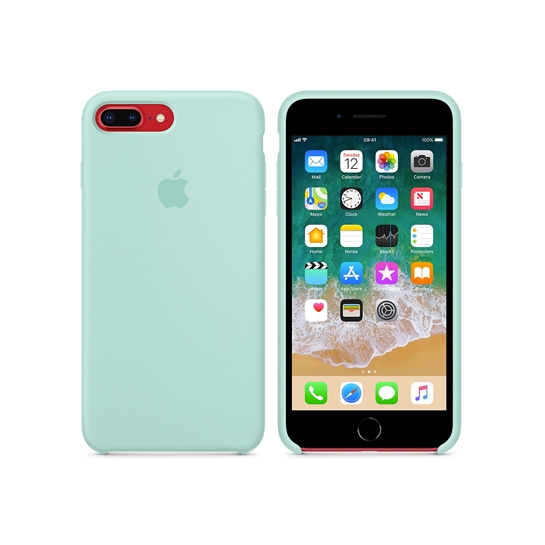 Чехол Apple Silicone Case for iPhone 8 Plus/7 Plus Marine Green - цена, характеристики, отзывы, рассрочка, фото 3