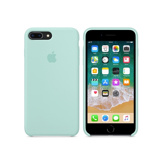 Чехол Apple Silicone Case for iPhone 8 Plus/7 Plus Marine Green - цена, характеристики, отзывы, рассрочка, фото 4