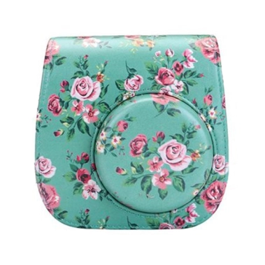 Чехол Retro Leather Case for FUJIFILM Instax Mini 8/9 Flower Blue - цена, характеристики, отзывы, рассрочка, фото 1