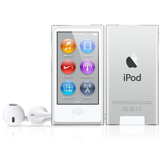 Плеєр Apple iPod Nano 7G 16Gb Silver - ціна, характеристики, відгуки, розстрочка, фото 1