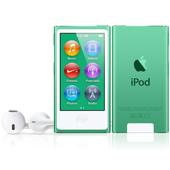 Плеєр Apple iPod Nano 7G 16Gb Green - ціна, характеристики, відгуки, розстрочка, фото 1