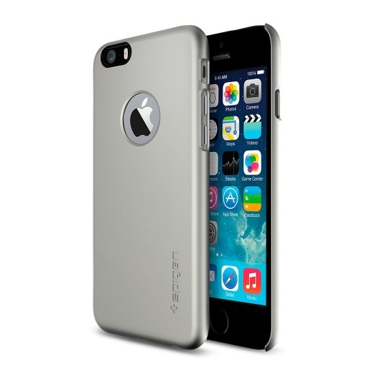 Чехол SGP Case Thin Fit A Series Satin Silver for iPhone 6 * - цена, характеристики, отзывы, рассрочка, фото 1