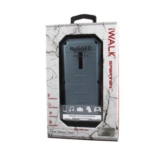Зовнішній акумулятор iWalk Power Bank Spartan Waterproof 13000mAh Blueish Green - ціна, характеристики, відгуки, розстрочка, фото 6