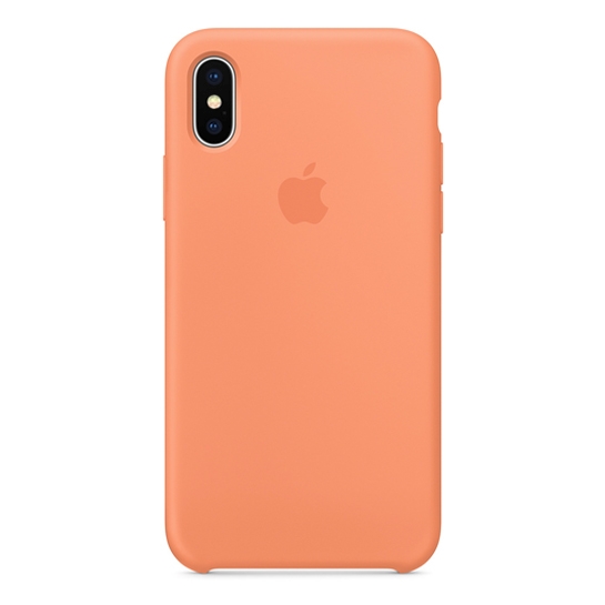 Чехол Apple Silicone Case for iPhone X Peach - цена, характеристики, отзывы, рассрочка, фото 1