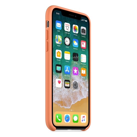 Чехол Apple Silicone Case for iPhone X Peach - цена, характеристики, отзывы, рассрочка, фото 3