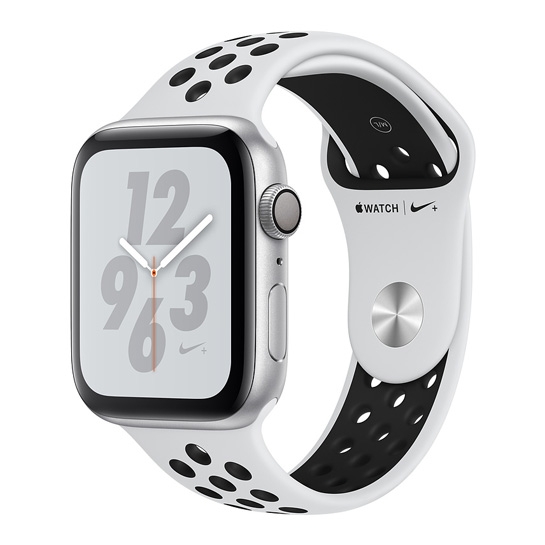 Смарт-часы Apple Watch Series 4 Nike+ 44mm Silver Aluminum Case with Pure Platinum/Black Sport Band - цена, характеристики, отзывы, рассрочка, фото 1