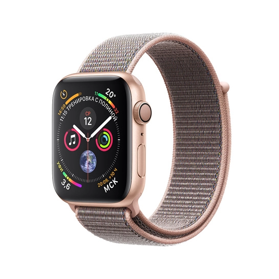 Смарт-годинник Apple Watch Series 4 40mm Gold Aluminum Case with Pink Sand Sport Loop