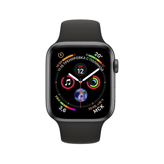 Смарт-часы Apple Watch Series 4 40mm Space Gray Aluminum Case with Black Sport Band - цена, характеристики, отзывы, рассрочка, фото 2