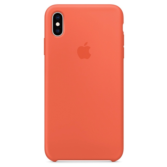 Чехол Apple Silicone Case for iPhone XS Max Nectarine - цена, характеристики, отзывы, рассрочка, фото 1