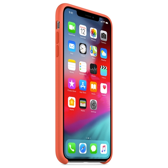 Чехол Apple Silicone Case for iPhone XS Max Nectarine - цена, характеристики, отзывы, рассрочка, фото 3