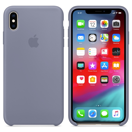 Чехол Apple Silicone Case for iPhone XS Max Lavender Gray - цена, характеристики, отзывы, рассрочка, фото 2