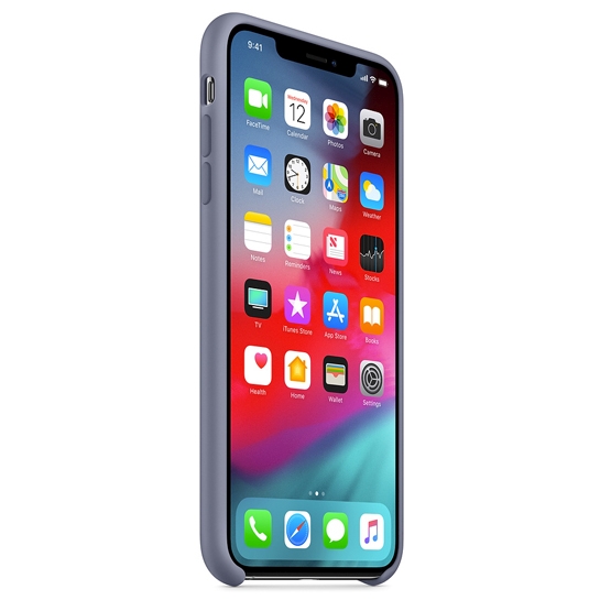 Чехол Apple Silicone Case for iPhone XS Max Lavender Gray - цена, характеристики, отзывы, рассрочка, фото 3