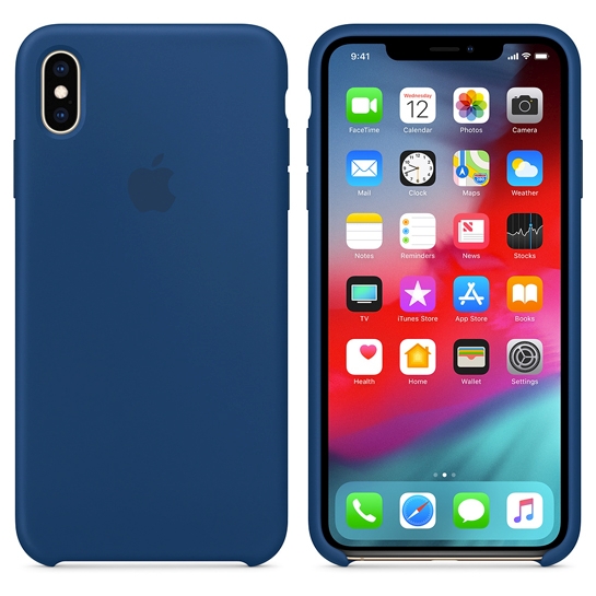 Чохол Apple Silicone Case for iPhone XS Max Blue Horizon - ціна, характеристики, відгуки, розстрочка, фото 3
