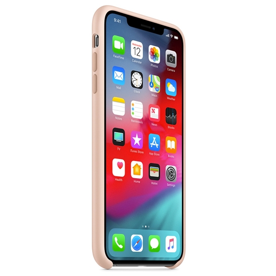 Чехол Apple Silicone Case for iPhone XS Max Pink Sand - цена, характеристики, отзывы, рассрочка, фото 2