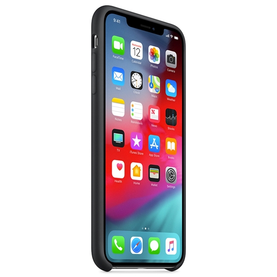 Чохол Apple Silicone Case for iPhone XS Max Black - ціна, характеристики, відгуки, розстрочка, фото 3