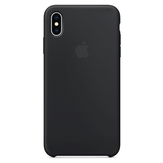 Чохол Apple Silicone Case for iPhone XS Max Black - ціна, характеристики, відгуки, розстрочка, фото 1