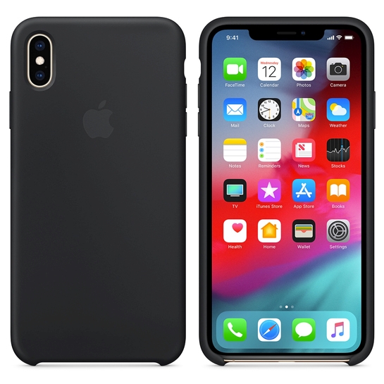 Чехол Apple Silicone Case for iPhone XS Max Black - цена, характеристики, отзывы, рассрочка, фото 2