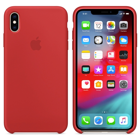 Чехол Apple Silicone Case for iPhone XS Max (PRODUCT) Red - цена, характеристики, отзывы, рассрочка, фото 3
