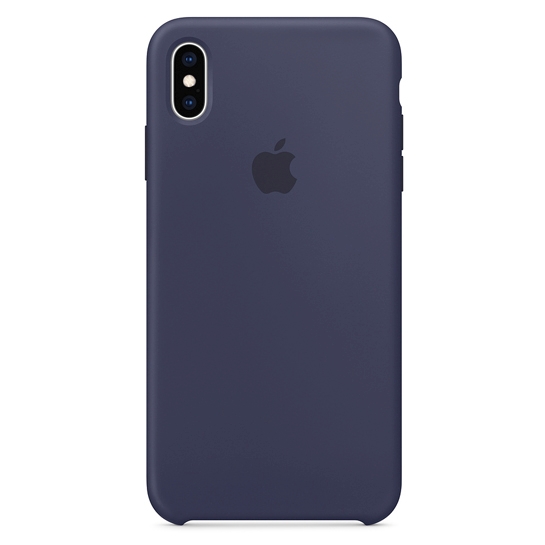 Чехол Apple Silicone Case for iPhone XS Max Midnight Blue - цена, характеристики, отзывы, рассрочка, фото 1