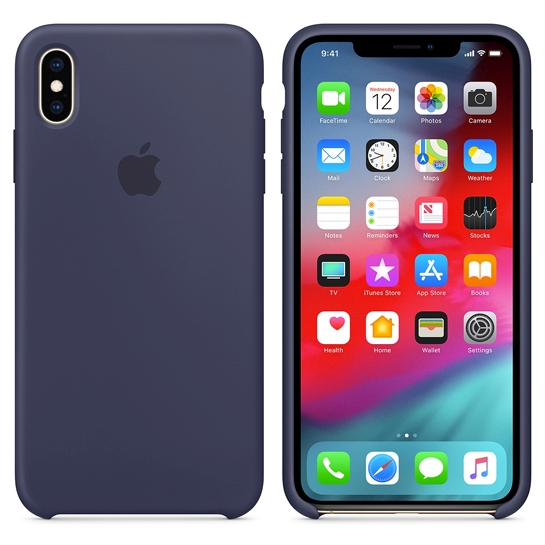 Чохол Apple Silicone Case for iPhone XS Max Midnight Blue - ціна, характеристики, відгуки, розстрочка, фото 2