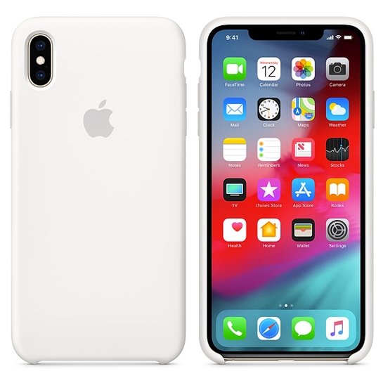 Чехол Apple Silicone Case for iPhone XS Max White - цена, характеристики, отзывы, рассрочка, фото 3