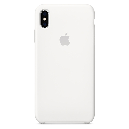 Чохол Apple Silicone Case for iPhone XS Max White - ціна, характеристики, відгуки, розстрочка, фото 1