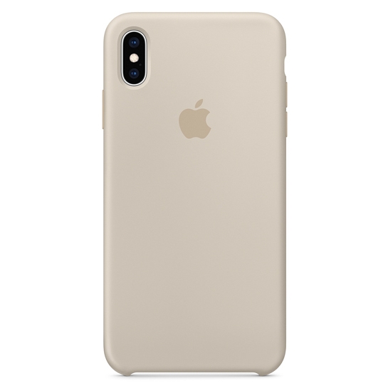 Чохол Apple Silicone Case for iPhone XS Max Stone - ціна, характеристики, відгуки, розстрочка, фото 1