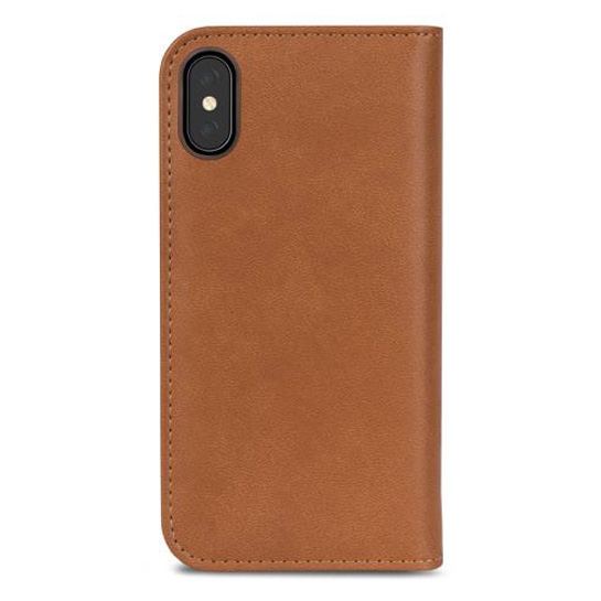 Чохол Moshi Overture Wallet Case Caramel Brown for iPhone X - ціна, характеристики, відгуки, розстрочка, фото 1