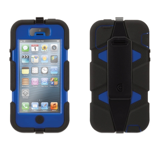 Чехол Griffin Survivor for iPhone 5/5S/SE Black/Blue * - цена, характеристики, отзывы, рассрочка, фото 2