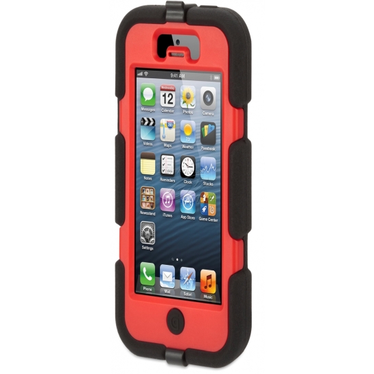 Чохол Griffin Survivor for iPhone 5/5S/SE Black/Red # - ціна, характеристики, відгуки, розстрочка, фото 2