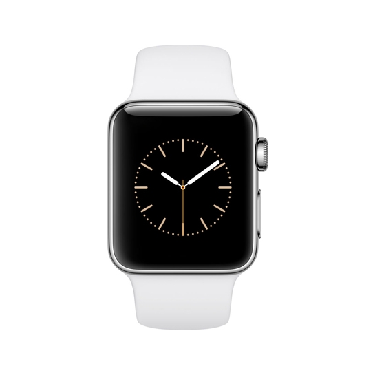 Смарт Годинник Apple Watch Series 2 38mm Stainless Steel Case with White Sport Band - ціна, характеристики, відгуки, розстрочка, фото 2