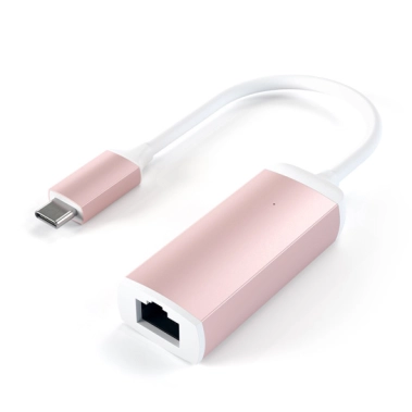 Переходник Satechi Type-C Ethernet Adapter Rose Gold - цена, характеристики, отзывы, рассрочка, фото 1
