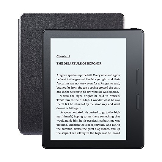 Електронна книга Amazon Kindle Oasis Wi-Fi 7" 8 Gb Black 2017 - ціна, характеристики, відгуки, розстрочка, фото 1
